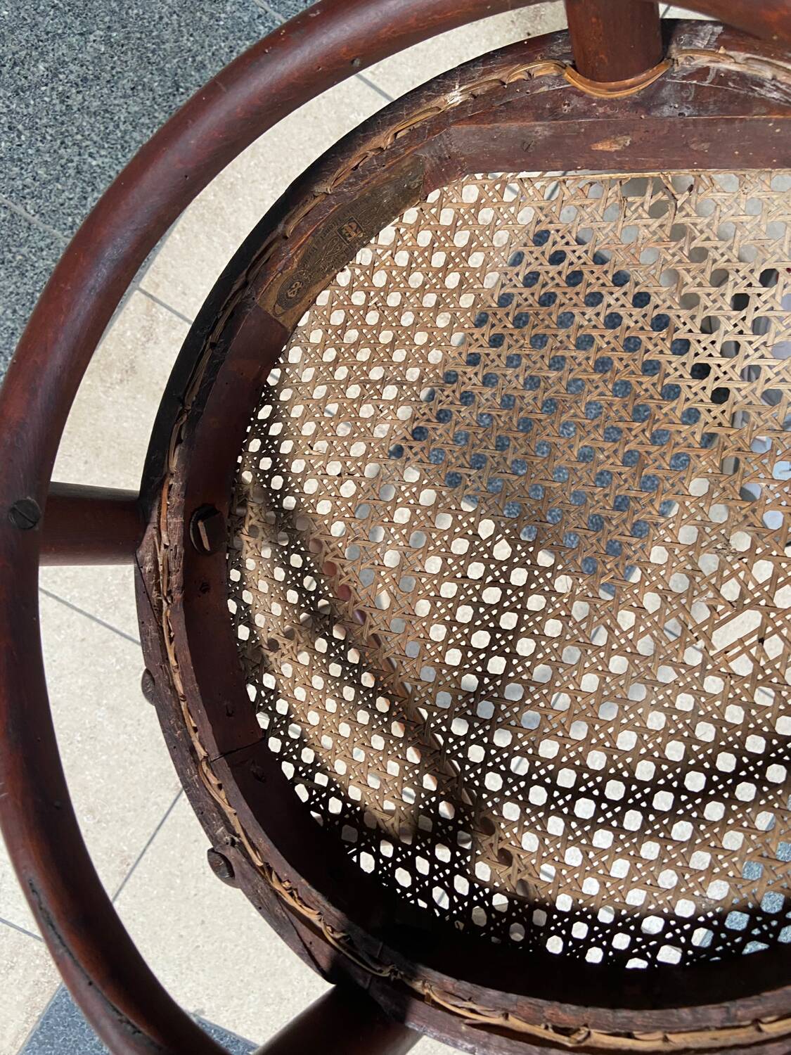 Set of 7 Thonet bistro chairs