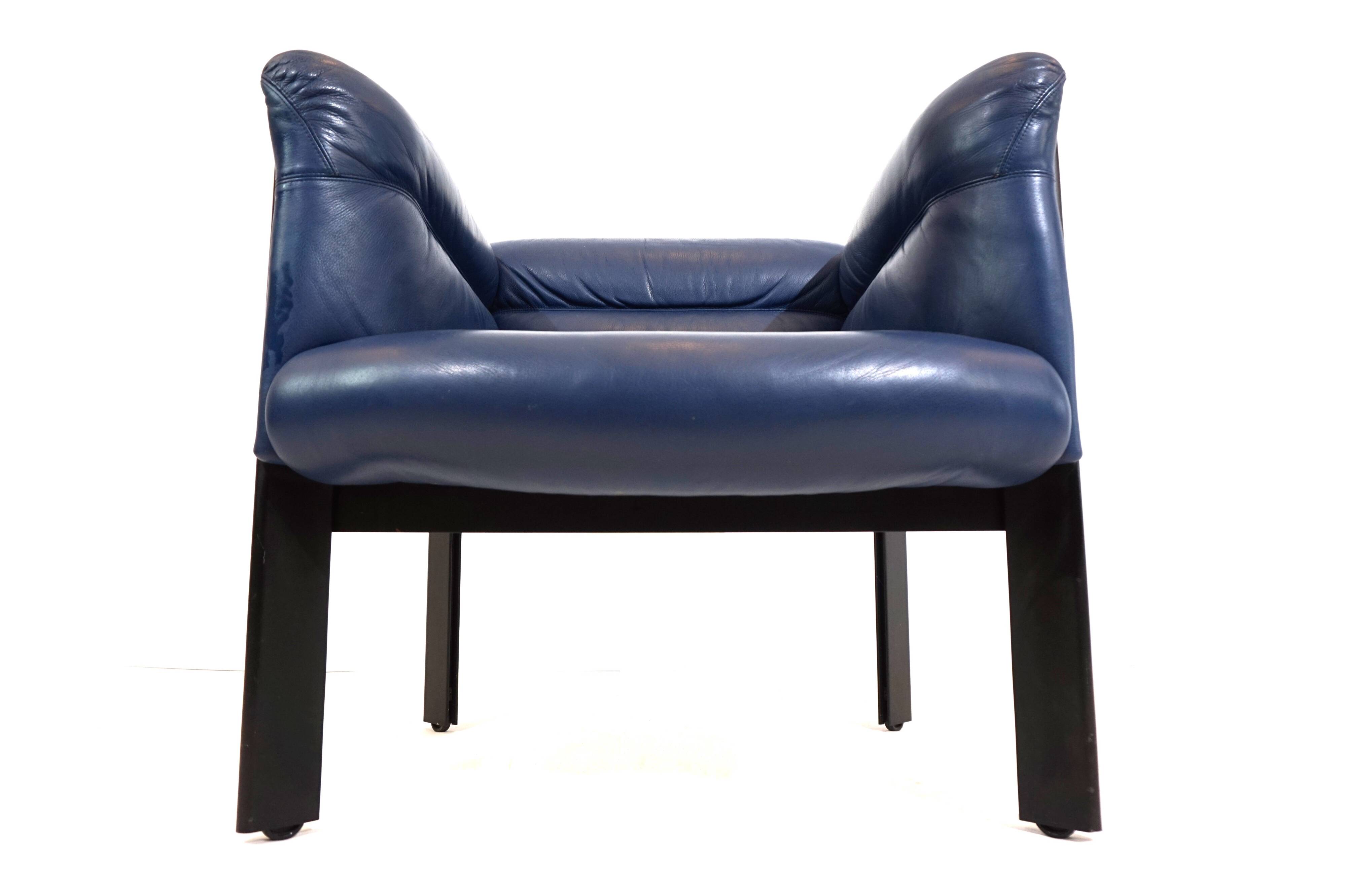 Fauteuil en cuir Poltrona Frau Interlude de Marco Zanuso