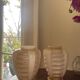 2 vases opaline rose-claire , style art-déco