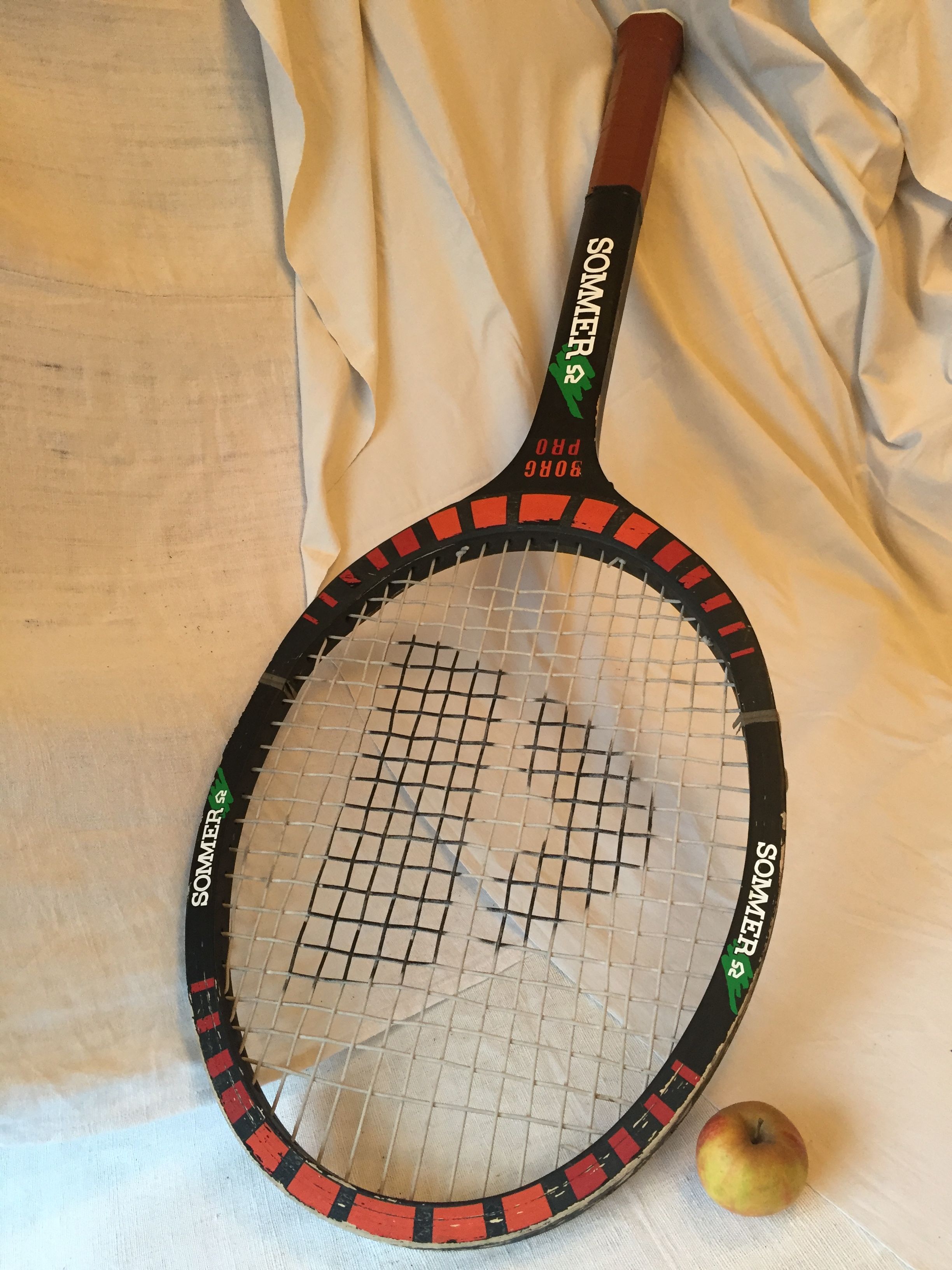 Giant donnay Borg Pro wooden tennis racket all wood