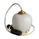 Vintage globe hanging lamp