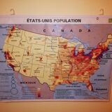 Educational wall map