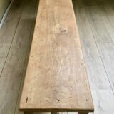 Old solid oak bench