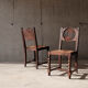 Set of 6 neo-Basque mulched chairs in the taste of Victor Courtray