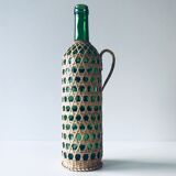 Decorative bottle with wicker