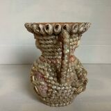 Shell vase folk art