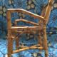 Vintage wicker and rattan children's armchair