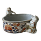 Antique Imari planter with zoomorphic dog decoration, 19th century