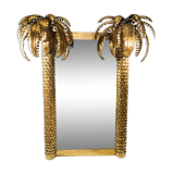 Palm mirror in golden metal 125x180cm