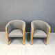 Pair of Italian armchairs, 1980s