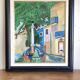 Huile sur toile La fontaine de Vence de Dufy 1921