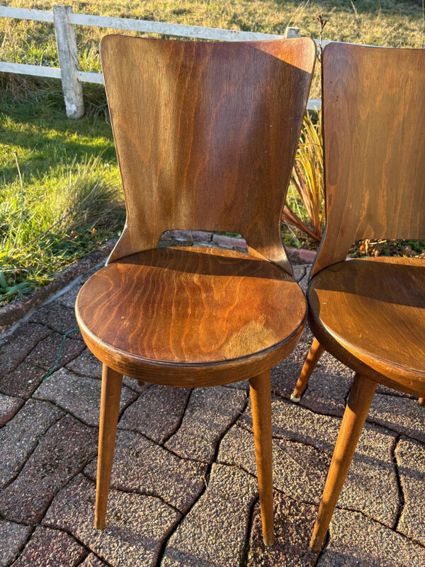 Lot de 6 chaises de bistrot Baumann