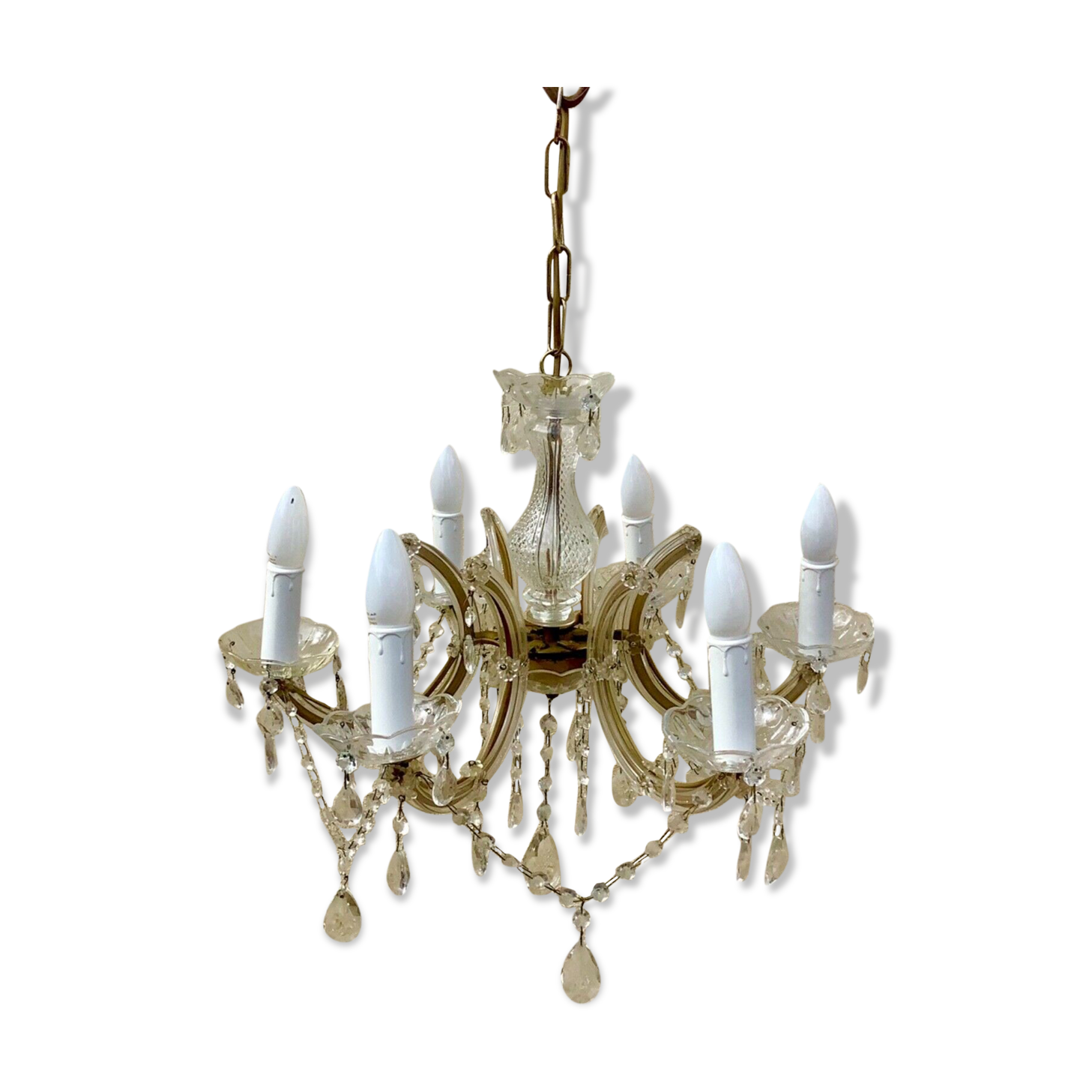 Lustre 6 branches art deco