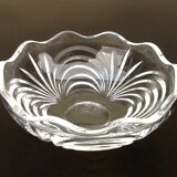 Années 1970  Coupelle / vide-poche polylobée  Cristal d' Arques