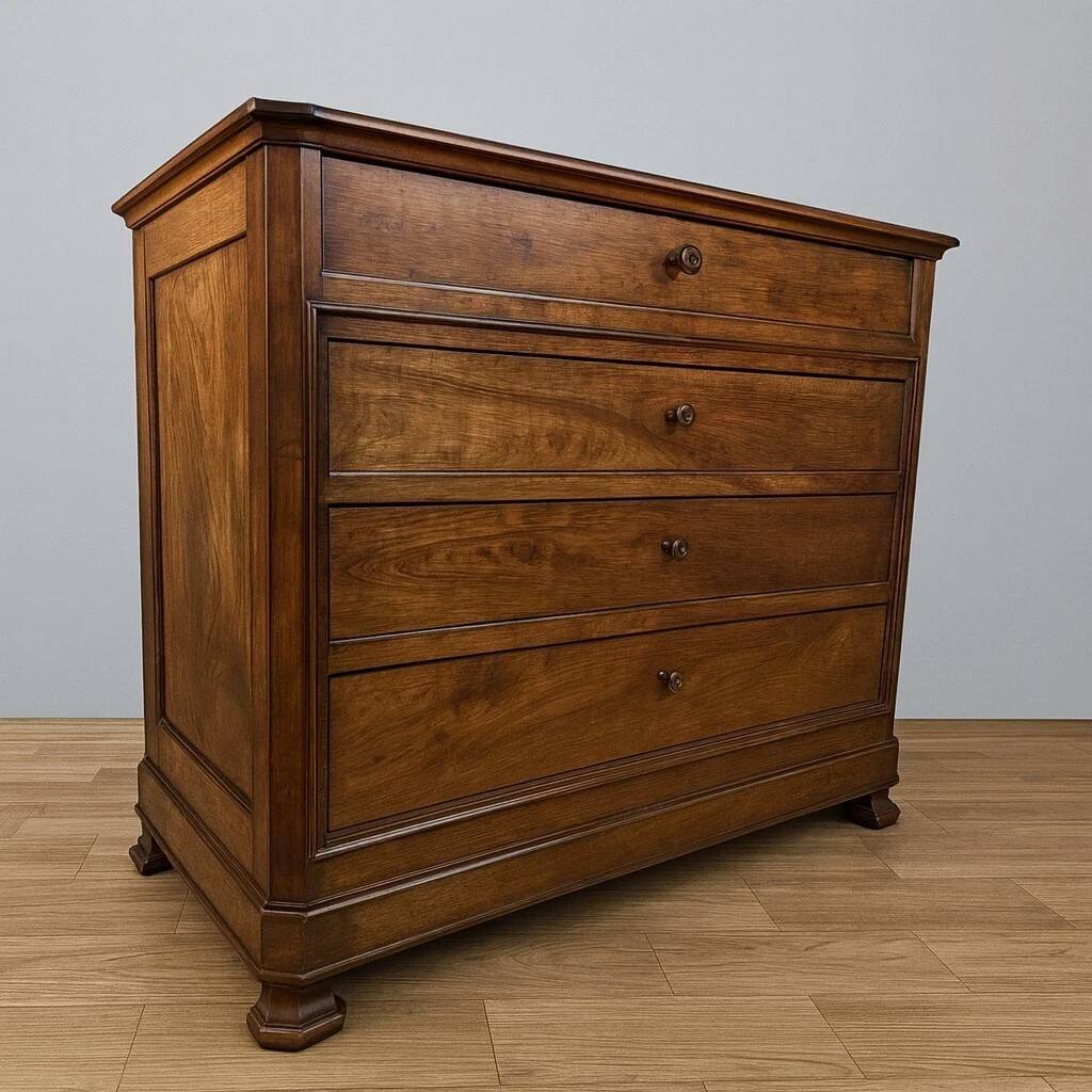 Louis-Philippe walnut commode – 19th century