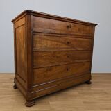 Louis-Philippe walnut commode – 19th century