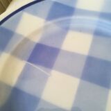 6 vichy dessert plates