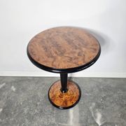 Side table in walnut and ebony wood in Art Deco style
