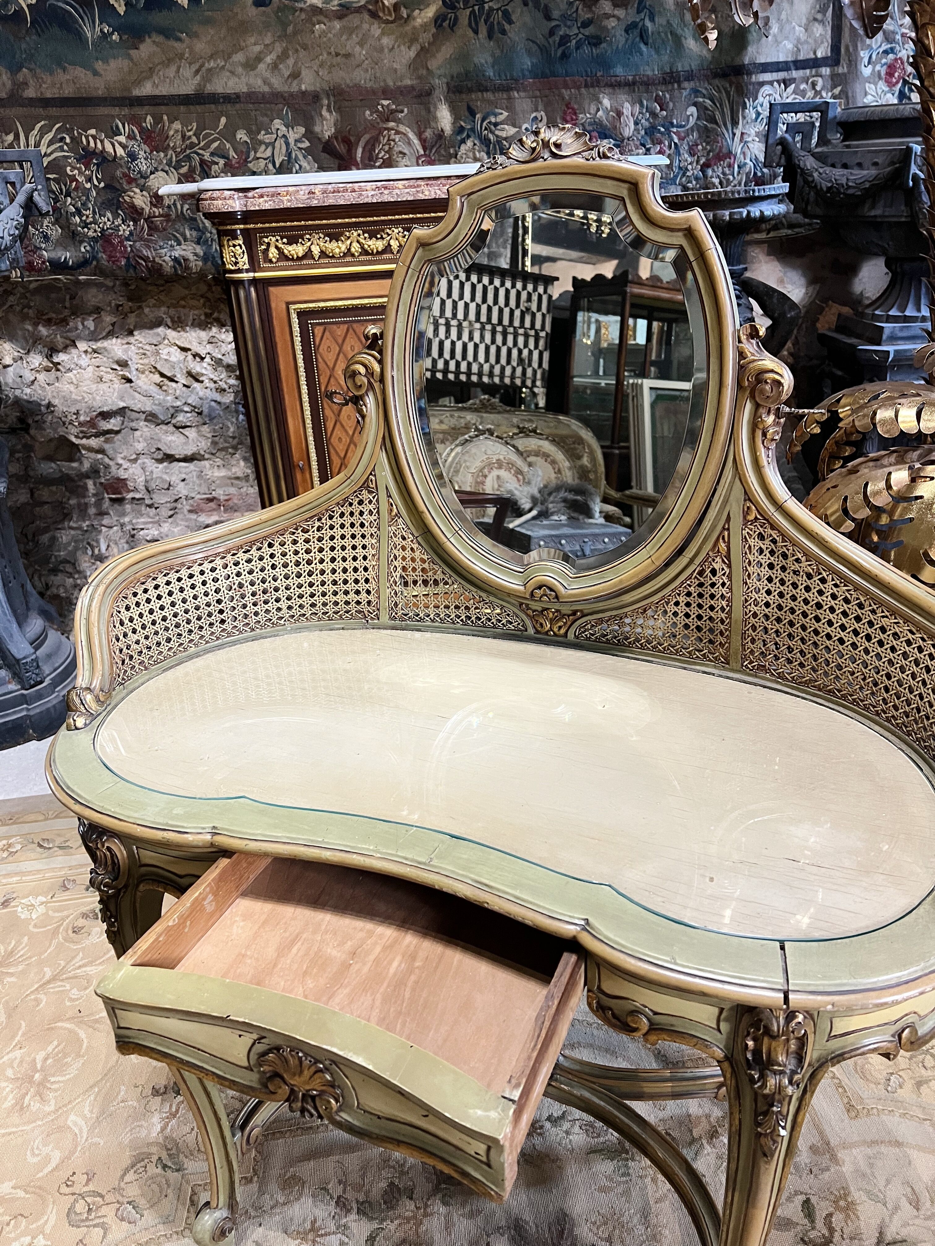 Dressing table in Louis XV style of the Napoleon III period