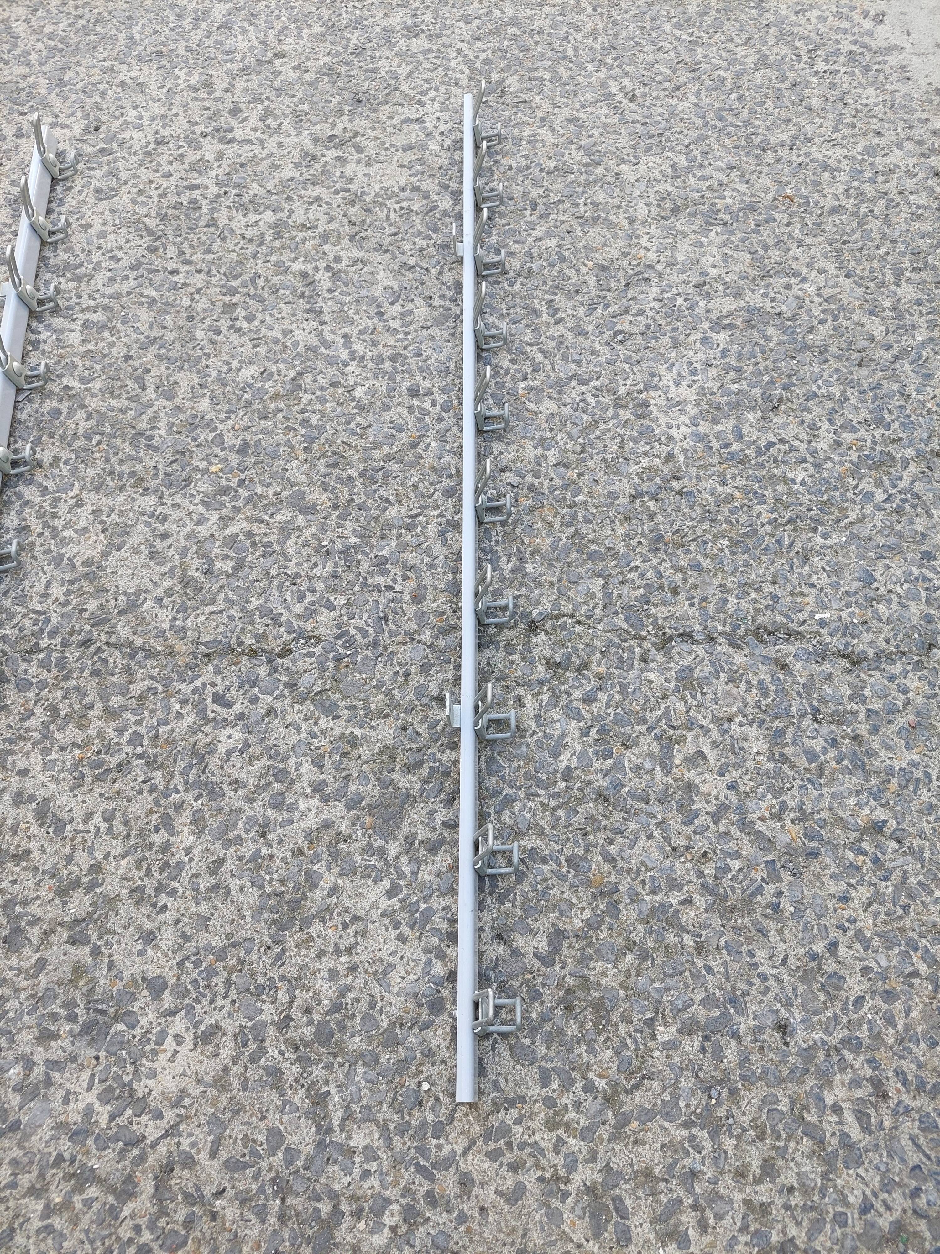 Set of 2 metal wall coat rack