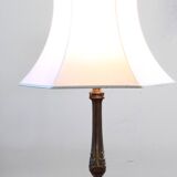 Vintage 1920s Danish table lamp in the style of Just Andersen Diskometal design