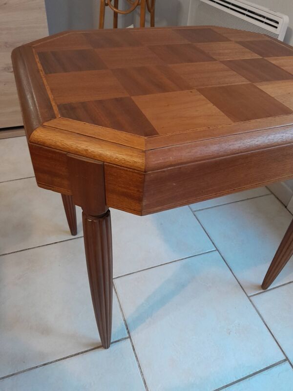 Ancienne table marqueterie d'appoint ou jeux