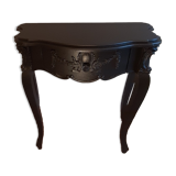 Console baroque noir acier