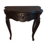 Baroque console black steel