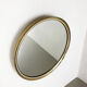 German modernist wall brass mirror Vereinigte Werkstätten München 1950s