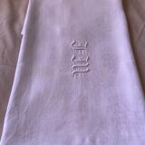 JM monoogram reception tablecloth