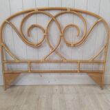 Rattan and bamboo headboard 120cm