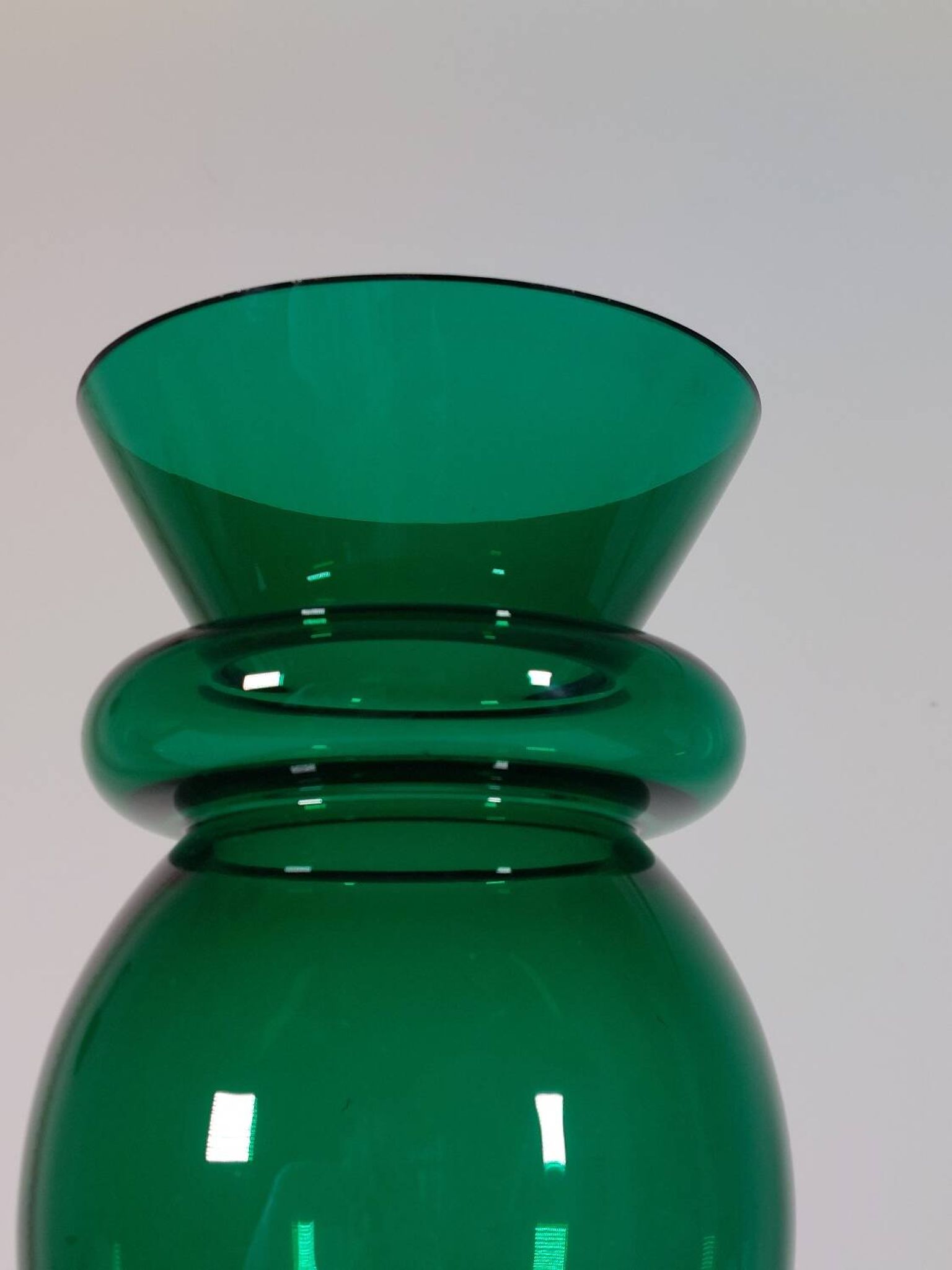 Vintage sculptural vase by Dieter Sieger for Ritzenhoff Design.