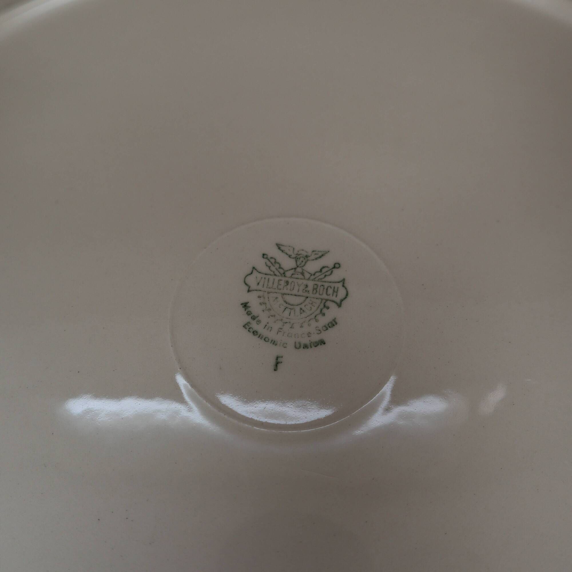 Plat de service Villeroy & Boch Jaune et noir Années 50 Mettlach