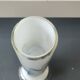 Tubular vase in white opaline, polychrome smoke volutes. Snowflake/Dalian Co. Ltd. High 29 cm