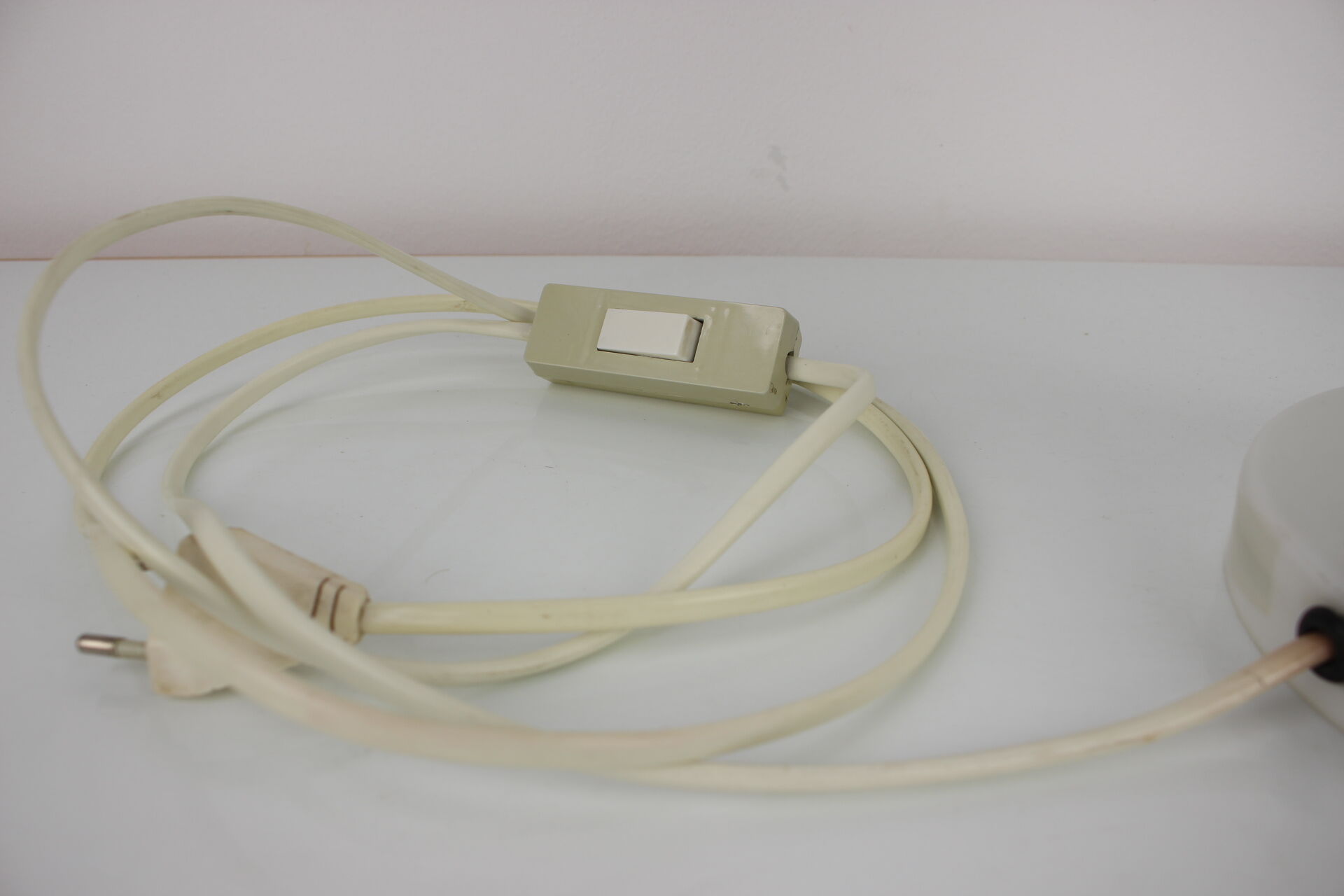 Mid-century allglass table lamp/ Osvětlovací sklo Valašské Meziříčí, 1970's