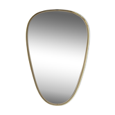 Miroir forme libre des années 60 21x47cm