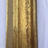 1950s frame in gilded wood aged effect and fabric