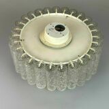 XL 60s 70s Chandelier Chandelier Doria Brass Glass Space Age Design 60s