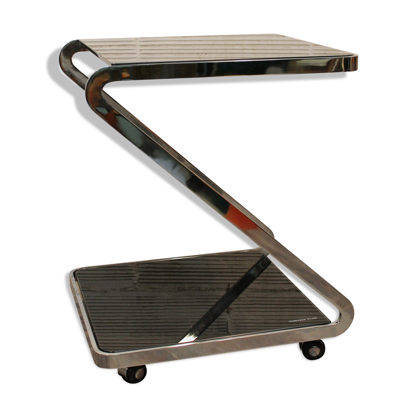 Design harness metal & glass 70s