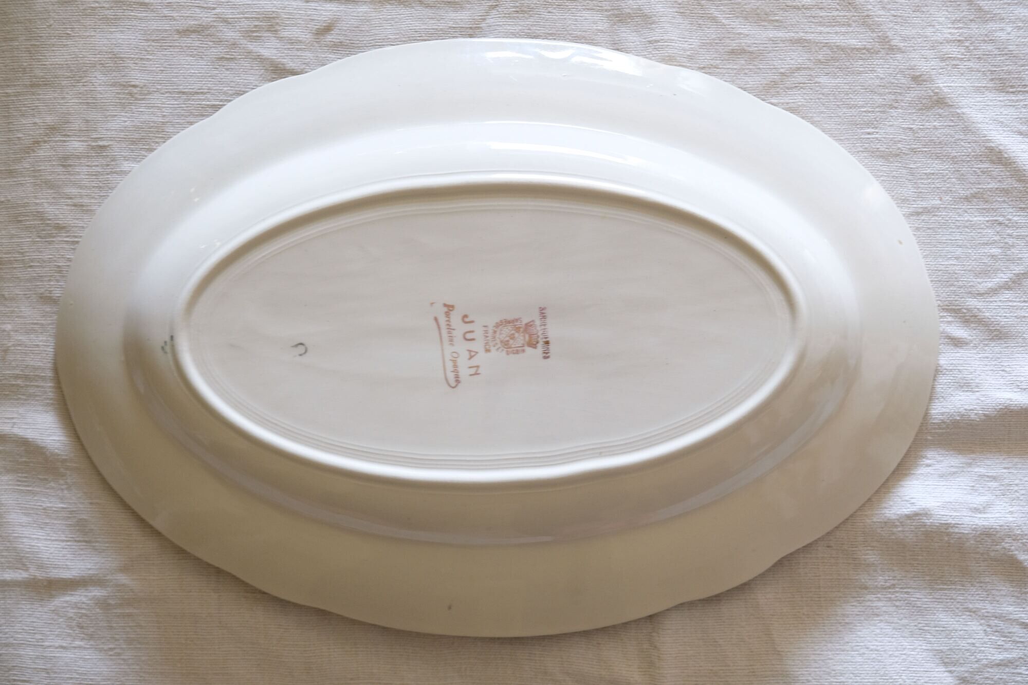 Porcelain dish collection ''Juan'' Sarreguemine Digoin 1950