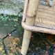 Vintage rattan shelf