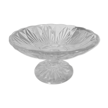 Chiseled glass cup