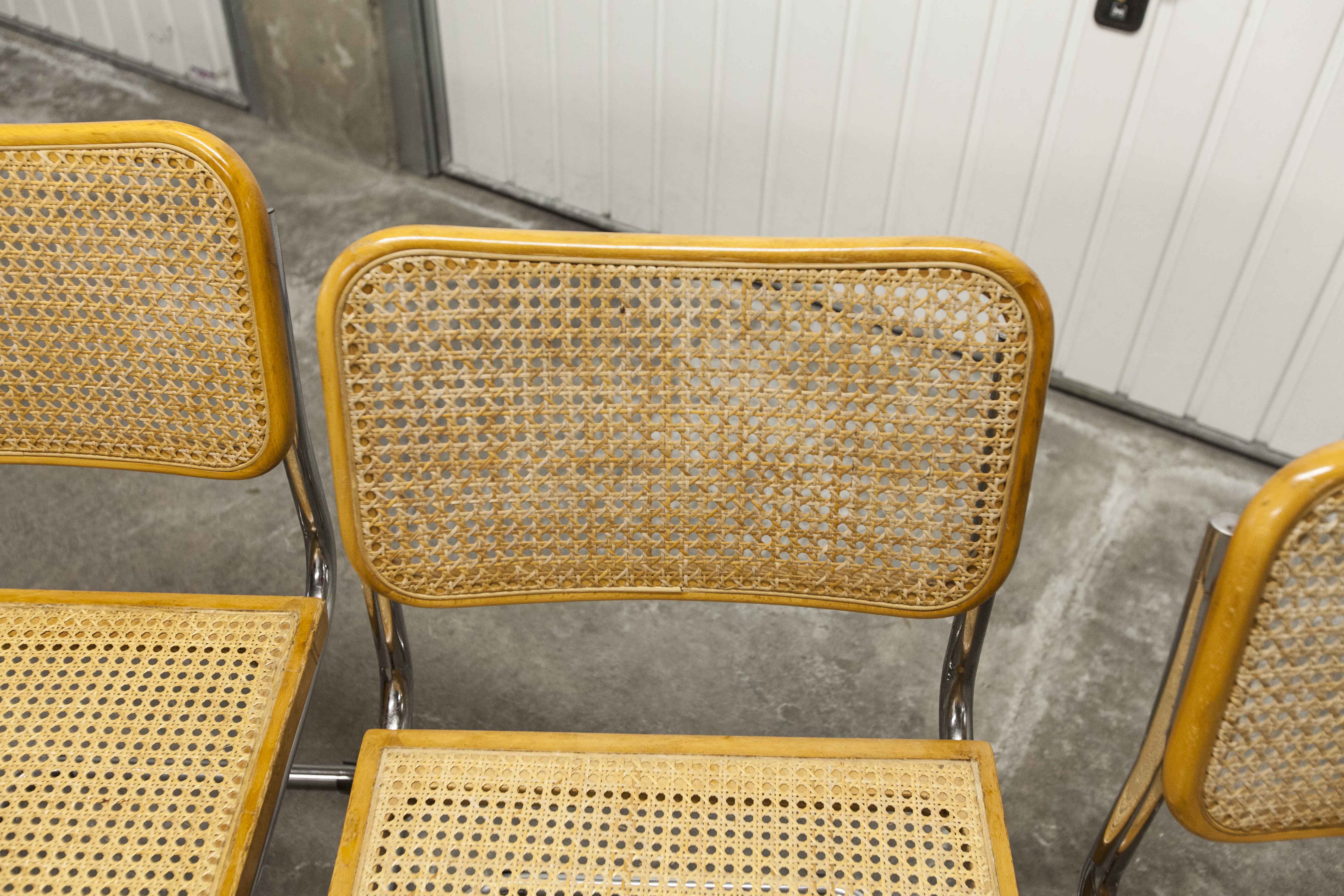 4 Breuer B32 chairs made in italy