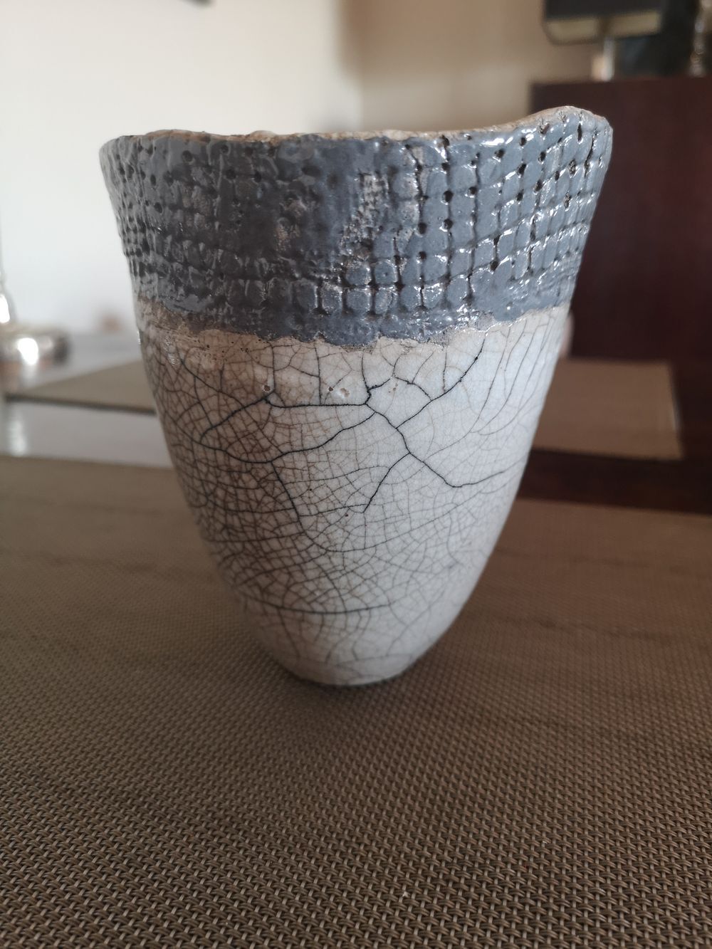 Cache-pot en céramique japonaise Raku