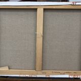 Abstract landscape tableau from Provence – Luberon – oil on canvas signed Miche