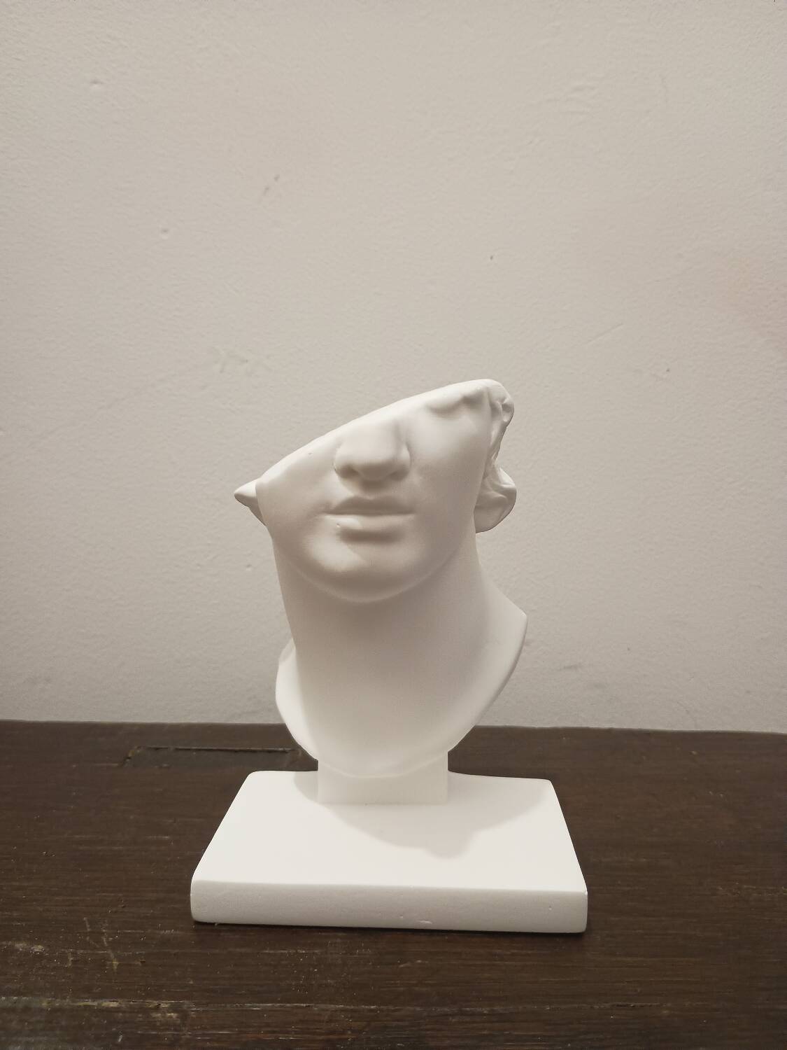 Tête en plâtre