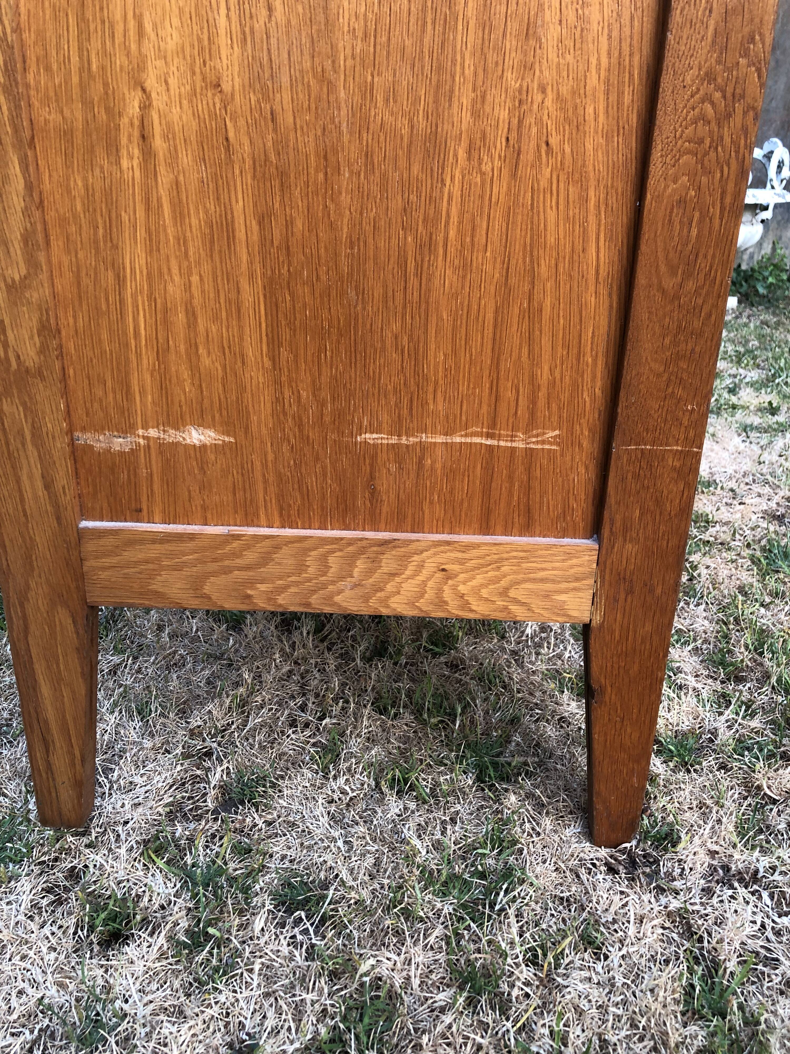 Vintage chest of drawers with 4 oak drawers