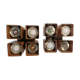 Pair of ceiling lights RAAK model Viervoud 1970's Vintage