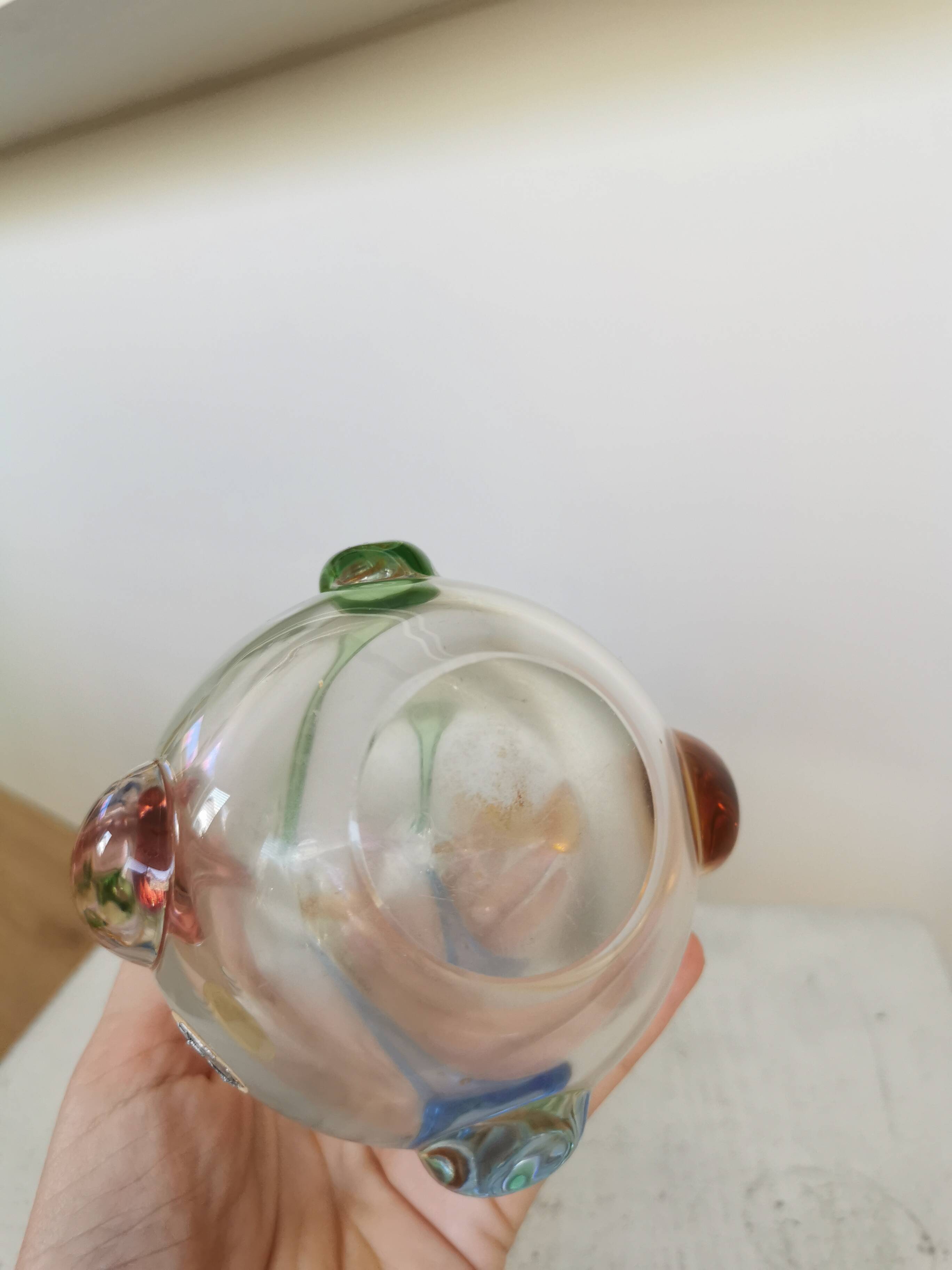 Vintage Art Glass Vase: Hanna Machanovska Mstisov Glassworks, Czechoslovaki