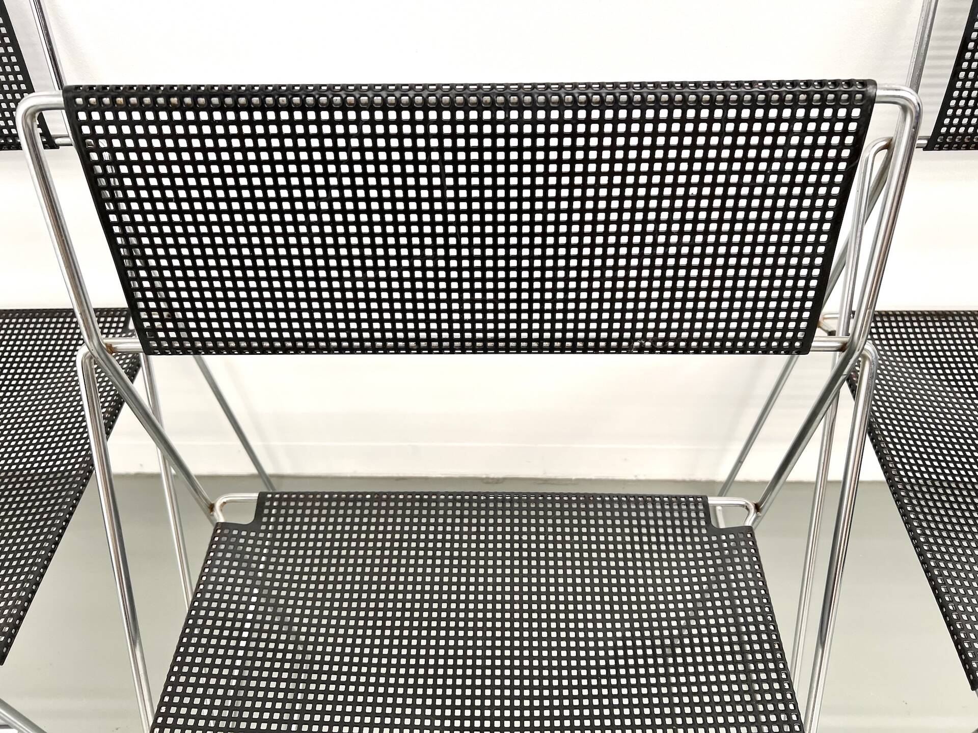 Set of 6 Nuova X-Line chairs, 1977